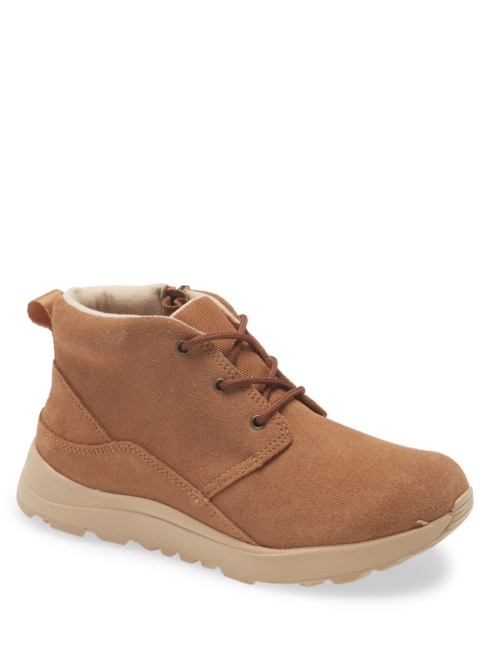 Ugg Canoe III Weather Kids Sneaker in Chestnut Suede